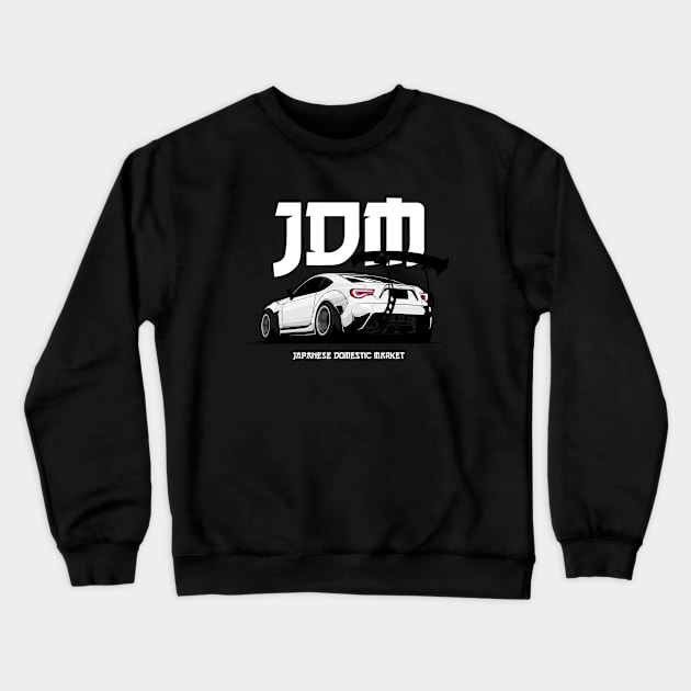 Rocket Bunny JDM Tuning & Drift Car GT 86 Fan Crewneck Sweatshirt by Automotive Apparel & Accessoires